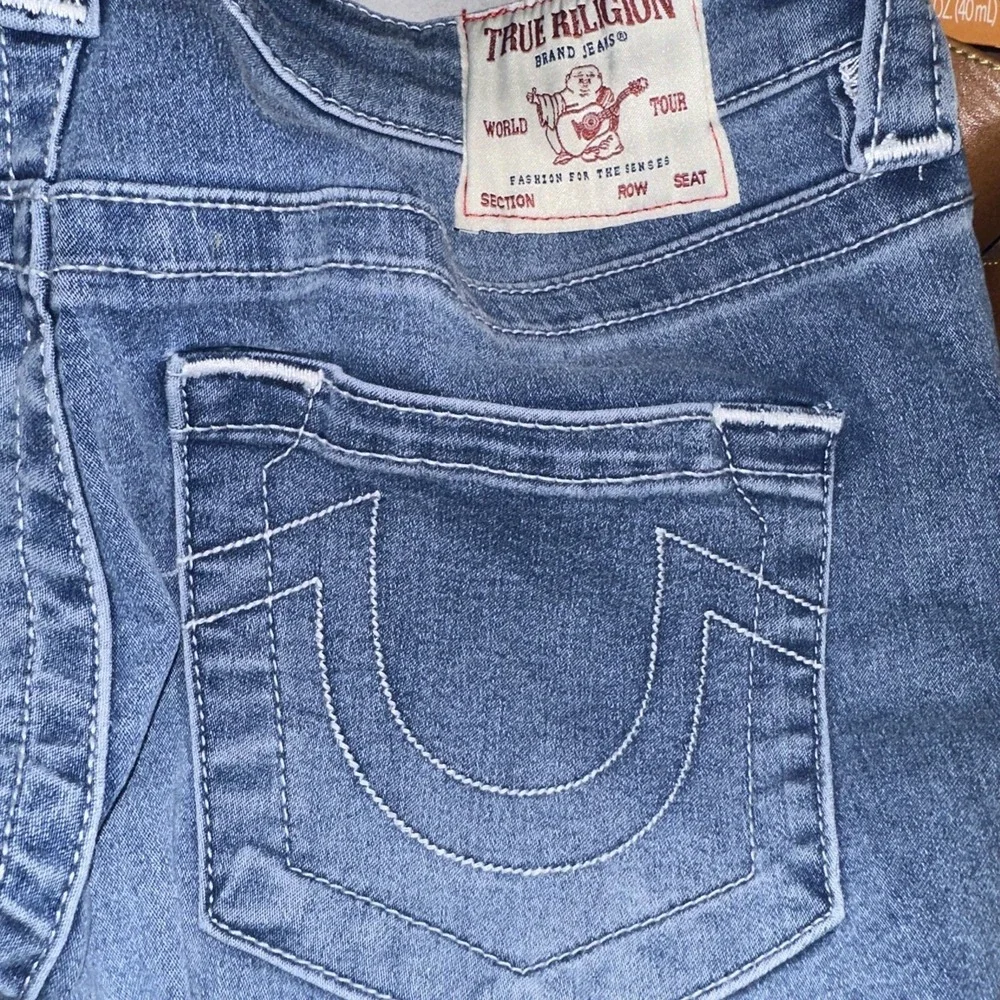 True Religion Womens Jennie MR SN‎ No Flap Blue Mid Rise SUPER SKINNY SZ 30NWT